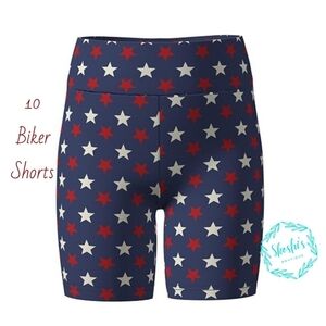 LuLaRoe Kids Starry Navy Bike Shorts
